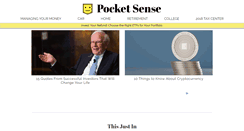 Desktop Screenshot of pocketsense.com
