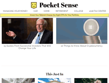 Tablet Screenshot of pocketsense.com